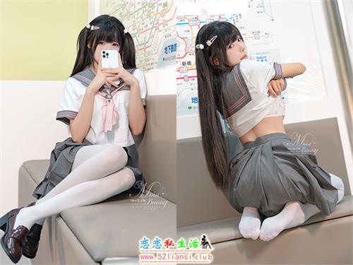 [美图精选]1790-咬一口兔娘(Yiko湿润兔)-地铁萌妹【38P/97M】