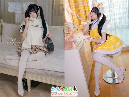 [美图精选]1802-咬一口兔娘(Yiko湿润兔)-兔子味蛋糕+冬の邂逅【26P/75M】