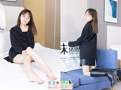 [袜啵啵] 486期 稚予-长靴、黑网袜、裸足-黑色美甲、裸足踩奶油蛋糕 踩完蛋糕泡脚剧情(带视频)【150P+1V/5.75G】