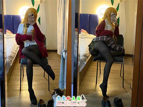 [美图精选]1827-芋圆侑子-金毛不良JK【42P/85M】