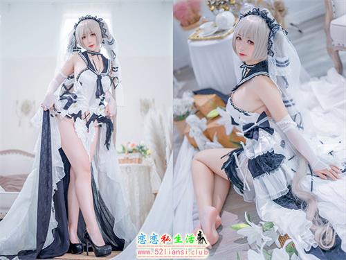 [美图精选]1828-樱落酱w-碧蓝航线 可畏礼服【20P/34M】