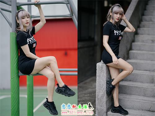 [街拍丝足]486-长腿美模 凯云 - 运动风【110P/296M】