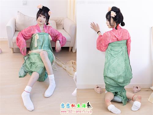 [物恋传媒] No.2297 嘟嘟-布鞋、白棉袜、古装、半脱袜子剧情(带视频)【210P+1V/5.02G】