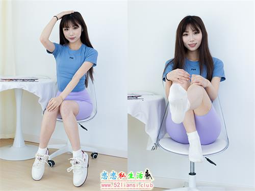 [物恋传媒] No.2299 泡泡-板鞋、白棉袜、裸足、裸足刀叉摆盘剧情(带视频)【240P+1V/5.15G】