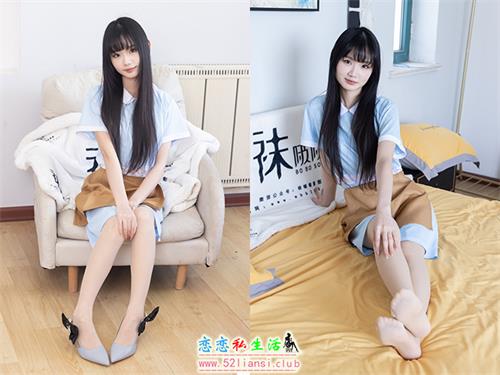 [袜啵啵]NO.521 甜甜圈-制服、高跟鞋、薄肉丝-脚尖加固款、裸足(带视频)[145P+1V/6.17G]