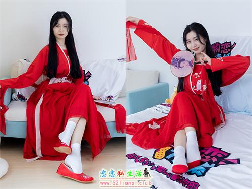 [物恋传媒] No.2328 绒绒-汉服、布鞋、白棉袜-打底、红色船袜-叠穿(带视频)【174P+1V/5.43G】