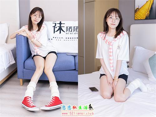 [袜啵啵]NO.527 稚予-帆布鞋、堆堆袜套、白棉袜(带视频)[140P+1V/6.35G]