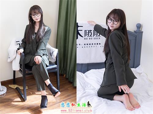 [袜啵啵]NO.529 甜甜圈-高跟鞋、短黑丝-脚尖加固款、裸足、半蹲半脱袜子剧情(带视频)[154P+1V/5.81G]