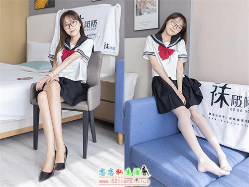 [袜啵啵]NO.530 稚予-皮鞋、高跟鞋、深蓝色小腿棉袜、油亮白丝油亮肉丝、jk制服(带视频)[145P+1V/5.57G]