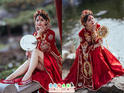 [街拍丝足]522-长腿美模 米浆 - 秀禾服【67P/178M】