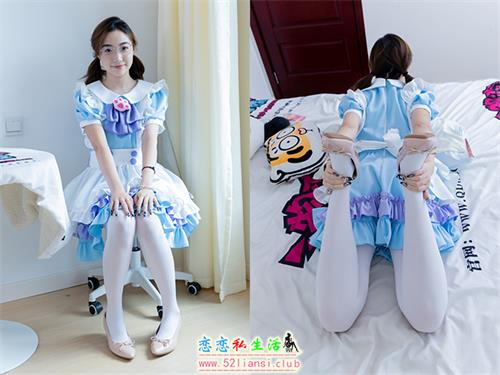 [物恋传媒] No.2359 恬恬-女仆装、平底鞋、厚白丝、老头乐挠脚剧情(带视频)【155P+1V/3.42G】