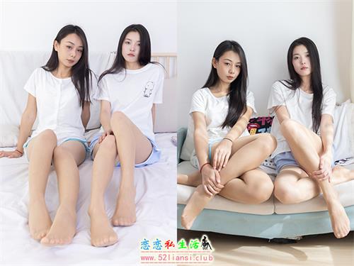 [物恋传媒] No.2362 岚岚茯苓-帆布鞋、皮鞋、两人均为薄肉丝脚尖透明款、互相挠脚心剧情(带视频)【180P+1V/4.94G】