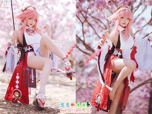 [美图精选]2018-瓜希酱-原神 八重神子【20P/62M】