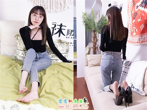 [袜啵啵]NO.547 稚予-高跟鞋、薄灰丝、裸足（粉色美甲）、裤里丝(带视频)[145P+1V/5.45G]