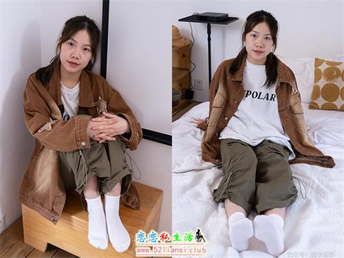 [甜予摄影] NO.161 双双-板鞋、白棉袜、裸足(带视频)[130P+2V/10G]