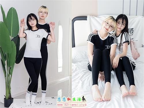 [袜啵啵]NO.555 小甜豆甜甜圈-板鞋、运动鞋、白棉袜、裸足、互相用手和羽毛挠脚剧情(带视频)[154P+1V/7.18G]