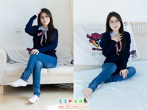 [物恋传媒] No.2379 闪闪-帆布鞋、白棉袜、厚白丝小腿袜、裸足(带视频)【160P+1V/5.73G】