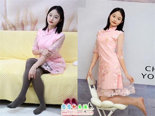 [初夏女神]291期 双双~【温柔粉袍】人很温柔吧？衣服很温柔吧？那就很温柔了(带视频)【100P+1V/4.35G】