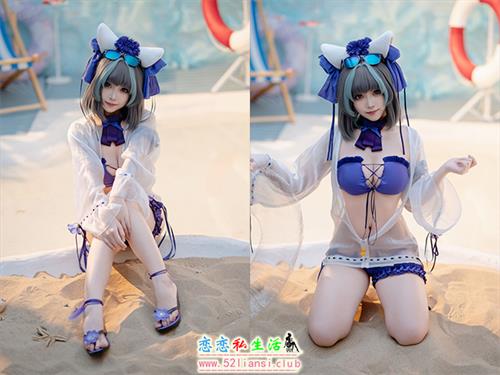 [美图精选]2044-Bangni邦尼-泳装柴郡【55P/89M】