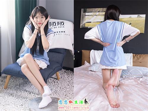 [袜啵啵]NO.561 小甜豆-板鞋、短白棉袜、裸足(带视频)[155P+1V/5.76G]