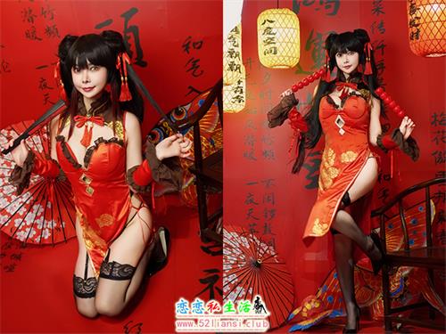 [美图精选]2072-亚马逊鲶鱼-时崎狂三 旗袍【25P/90M】