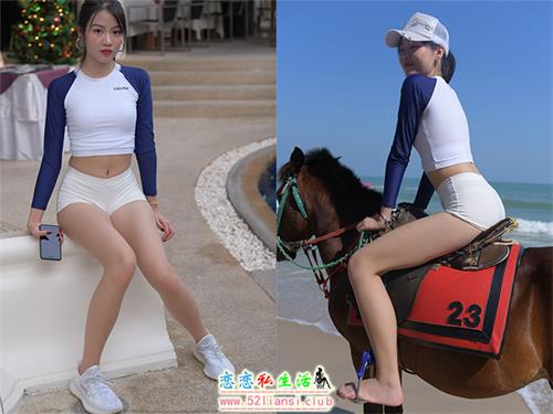 [魔镜街拍] 503-精选街拍-红石苏梅岛旅拍-第三篇：海边骑马的白热裤女孩(带视频)[532P+1V/1.99G]