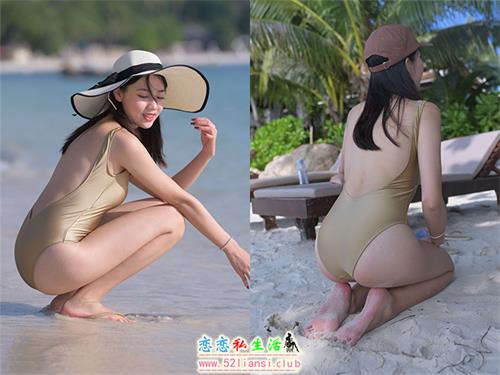 [魔镜街拍] 507-精选街拍-红石苏梅岛旅拍-第七篇：金色连体比基尼泳装美眉[502P/1.12G]