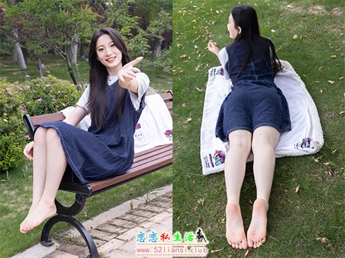 [物恋传媒] No.2393 奶糖-帆布鞋、白棉袜、裸足(带视频)【160P+1V/4.07G】