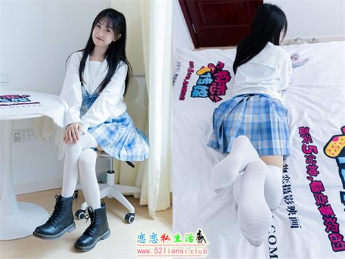 [物恋传媒] No.2398 嘉木-帆布鞋、马丁靴、过膝白袜(带视频)【155P+1V/4.52G】