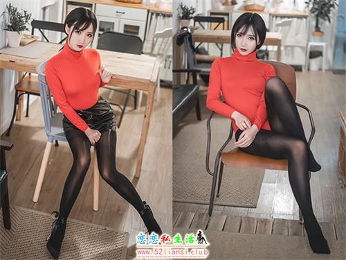 [面饼仙儿] NO.109 皮裤连体红毛衣【20P/55M】