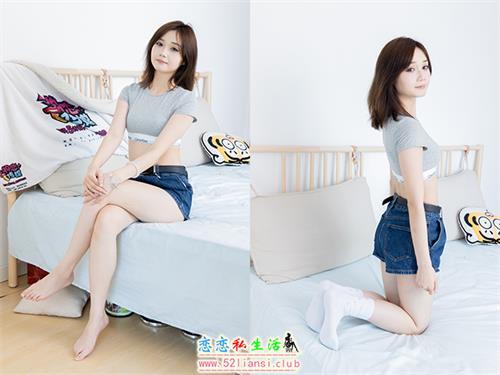 [物恋传媒] No.2404 橙子-帆布鞋、白棉袜、裸足(带视频)【155P+1V/3.89G】