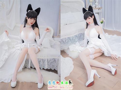 [美图精选]2117-焖焖碳-碧蓝航线 爱宕花嫁【20P/35M】