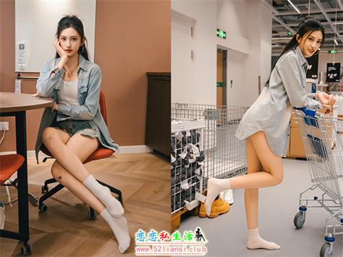 [足愉心] NO.001 可乐（搭配：白T、牛仔短裤、板鞋、白棉袜、裸足）(带视频)[120P+2V/12.9G]