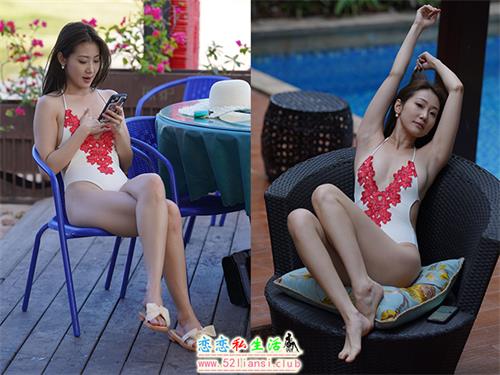 [魔镜街拍] 553-精选街拍-若雨01-荒岛 红白色泳装[822P/3.56G]