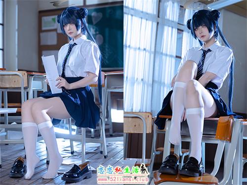 [美图精选]2213-屿鱼-蔚蓝档案 妃咲JK【61P/121M】