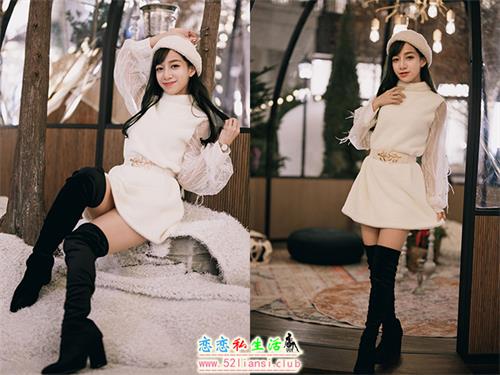 [街拍丝足]563-长腿美模 轩颖 - 白色圣诞[116P-513MB]