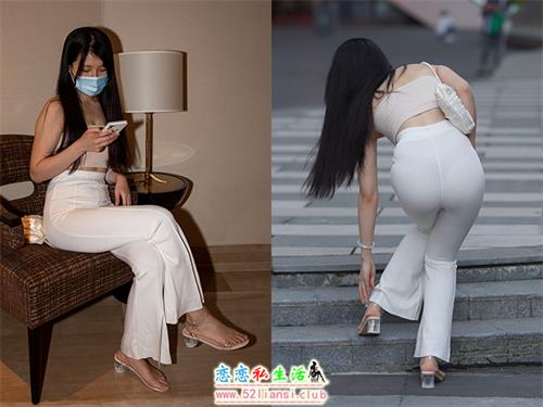 [魔镜街拍] 563-精选街拍-加菲猫街拍-白裤女子(带视频)[541P+2V/2.55G]