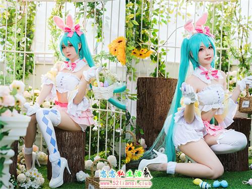 [美图精选]2232-焖焖碳-初音未来 复活节兔子【22P/39M】