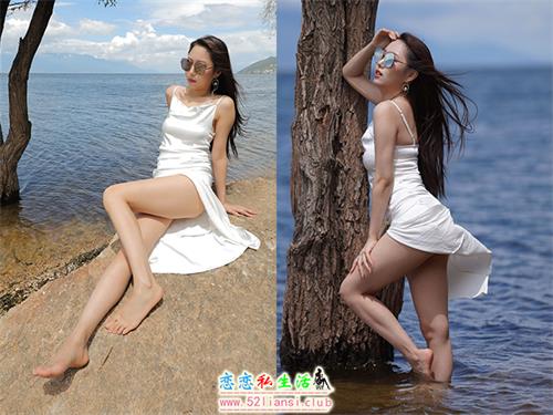 [魔镜街拍] 570-精选街拍-凯恩旅拍摄影-第1篇-海边的白裙女孩(带视频)[343P+2V/2.35G]