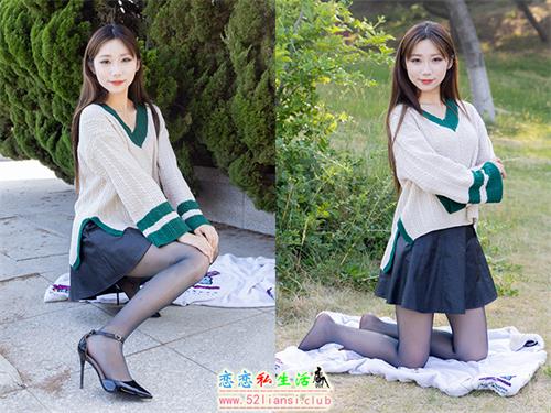 [物恋传媒] No.2509 泡泡-高跟鞋、油亮薄黑丝、户外草地丝袜[180P1V-5.71GB]