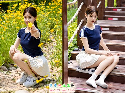 [足愉心] NO.039 嘉怡（搭配：体操服、白色短裙、白色棉袜、运动鞋）(带视频)[120P+2V-14.8G]