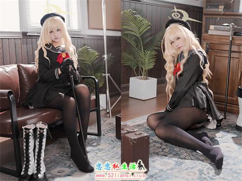 [美图精选]2275-lunananya-蔚蓝档案 笑面教授【56P/80M】