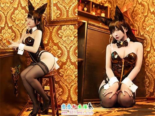 [美图精选]2281-洛璃 LoLiSAMA-碧蓝航线 爱宕兔女郎【50P/169M】