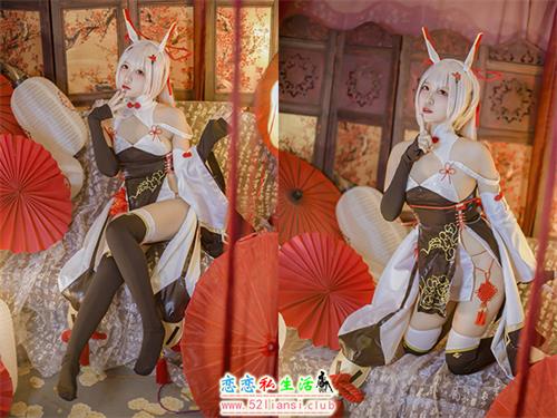 [美图精选]2301-二佐Nisa-碧蓝航线-绫波新春旗袍【27P/74M】