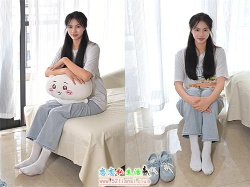 [凝思摄影]No.019 德美-T恤、短白袜、平底鞋[200P-4.7G]