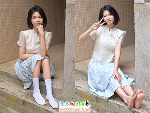 [凝思摄影]No.020 小睿-长裙、短白袜、平底鞋(带视频)[130P1V-4.2G]