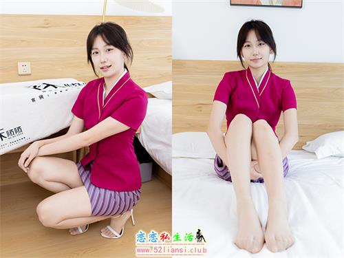 [袜啵啵]NO.614 香菜-高跟凉鞋、高跟鞋、平底鞋、短肉丝、薄咖啡丝、空姐制服(带视频)[178P1V-7.26G]