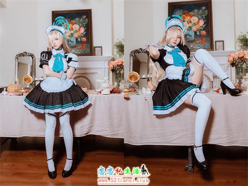 [美图精选]2320-二佐Nisa-蔚蓝档案 明日奈女仆【30P/75M】