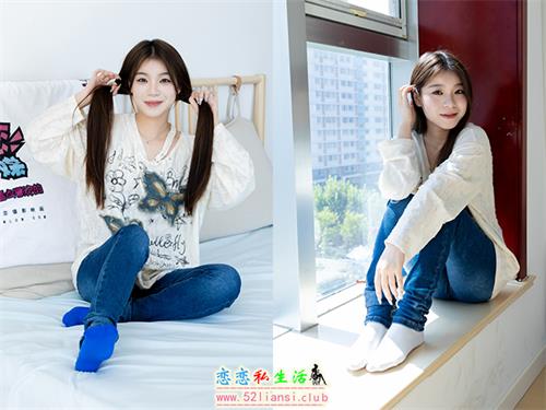 [物恋传媒] No.2544 闪闪-帆布鞋、纯白棉袜、蓝色丝、裤里丝 [160P1V-4.37GB]