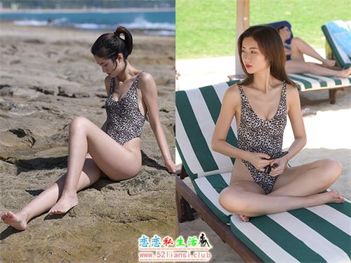 [魔镜街拍] 624-精选街拍-视觉冲击三亚旅拍-豹纹连体比基尼(带视频)[520P+2V/3.6G]